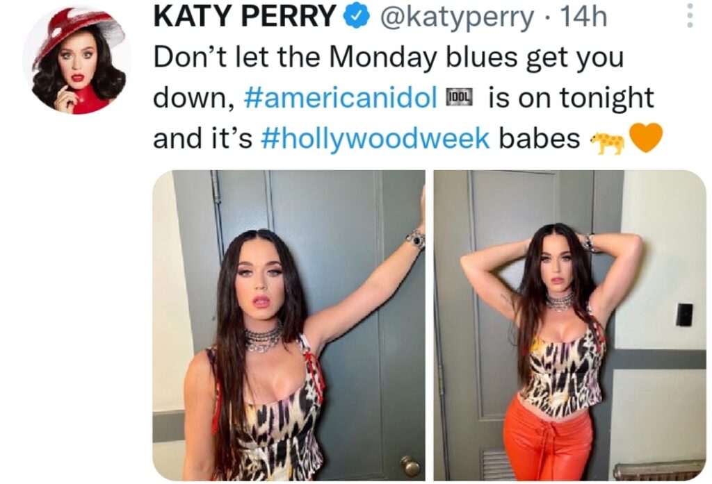 Katy Perry Images Pics Video during American Idol Performance Gets Her Pants Ripped